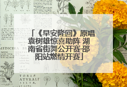 《早安隆回》原唱袁树雄惊喜助阵 湖南省街舞公开赛·邵阳站燃情开赛