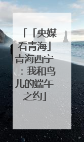 「央媒看青海」青海西宁：我和鸟儿的端午之约