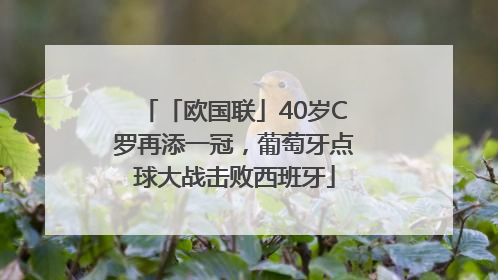 「欧国联」40岁C罗再添一冠，葡萄牙点球大战击败西班牙