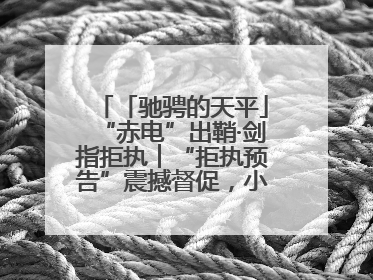 「驰骋的天平」“赤电”出鞘·剑指拒执︱“拒执预告”震撼督促，小心“执行”变“执刑”