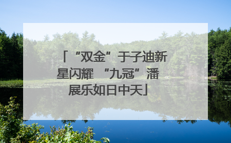 “双金”于子迪新星闪耀 “九冠”潘展乐如日中天