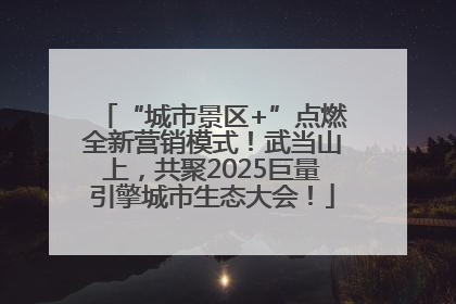 “城市景区+”点燃全新营销模式！武当山上，共聚2025巨量引擎城市生态大会！
