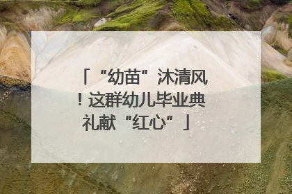 “幼苗”沐清风！这群幼儿毕业典礼献“红心”