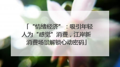 “情绪经济”：吸引年轻人为“感觉”消费，江岸新消费场景解锁心动密码