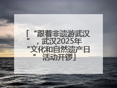 “跟着非遗游武汉”，武汉2025年“文化和自然遗产日” 活动开锣