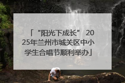 “阳光下成长” 2025年兰州市城关区中小学生合唱节顺利举办