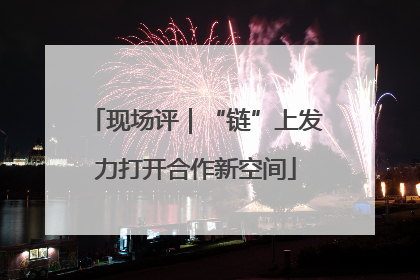 现场评｜“链”上发力打开合作新空间
