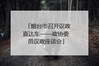 烟台市召开议政直达车——政协委员议政座谈会