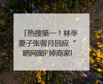 热搜第一！林峯妻子张馨月回应“晒网图P掉商家logo被说小家子气”：没那么多想法，可能有人恶意解读