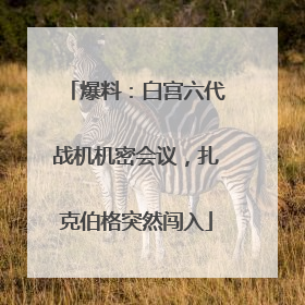 爆料：白宫六代战机机密会议，扎克伯格突然闯入