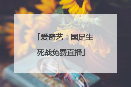 爱奇艺：国足生死战免费直播
