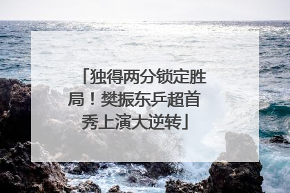 独得两分锁定胜局！樊振东乒超首秀上演大逆转