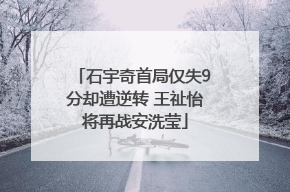 石宇奇首局仅失9分却遭逆转 王祉怡将再战安洗莹