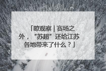 瞭观察 | 赛场之外，“苏超”还给江苏各地带来了什么？