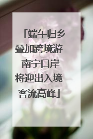 端午归乡叠加跨境游 南宁口岸将迎出入境客流高峰