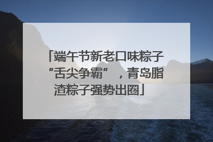 端午节新老口味粽子“舌尖争霸”，青岛脂渣粽子强势出圈