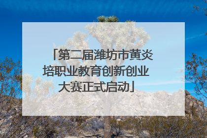 第二届潍坊市黄炎培职业教育创新创业大赛正式启动