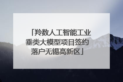 羚数人工智能工业垂类大模型项目签约落户无锡高新区