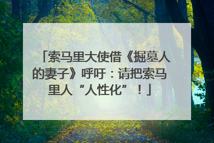 索马里大使借《掘墓人的妻子》呼吁：请把索马里人“人性化”！