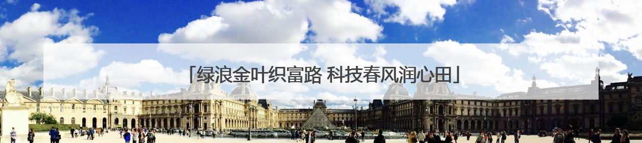 绿浪金叶织富路 科技春风润心田