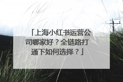 上海小红书运营公司哪家好？全链路打通下如何选择？