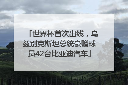 世界杯首次出线，乌兹别克斯坦总统豪赠球员42台比亚迪汽车
