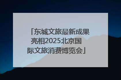 东城文旅最新成果亮相2025北京国际文旅消费博览会