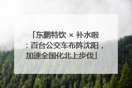 东鹏特饮 × 补水啦：百台公交车布阵沈阳，加速全国化北上步伐