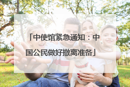 中使馆紧急通知：中国公民做好撤离准备