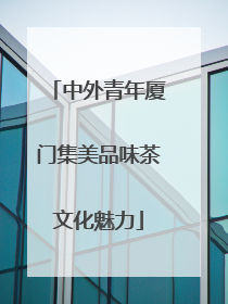 中外青年厦门集美品味茶文化魅力