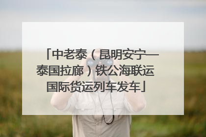 中老泰（昆明安宁—泰国拉廊）铁公海联运国际货运列车发车