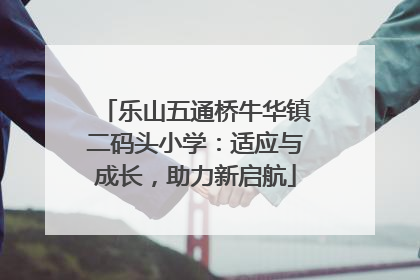 乐山五通桥牛华镇二码头小学：适应与成长，助力新启航