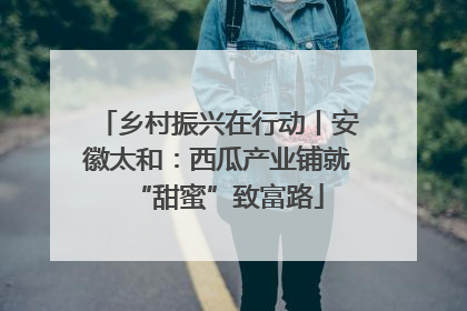 乡村振兴在行动丨安徽太和：西瓜产业铺就“甜蜜”致富路
