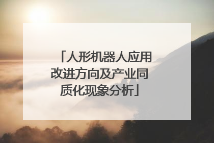人形机器人应用改进方向及产业同质化现象分析