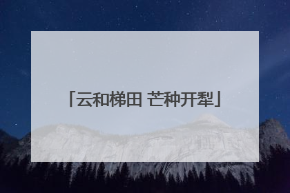 云和梯田 芒种开犁