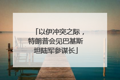 以伊冲突之际，特朗普会见巴基斯坦陆军参谋长