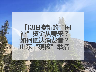 以旧换新的“国补”资金从哪来？如何抵达消费者？山东“硬核”举措有这些→
