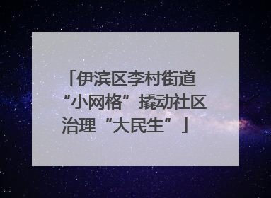 伊滨区李村街道 “小网格”撬动社区治理“大民生”
