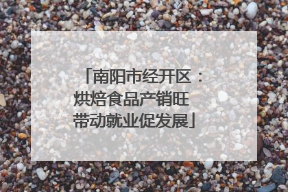 南阳市经开区：烘焙食品产销旺 带动就业促发展