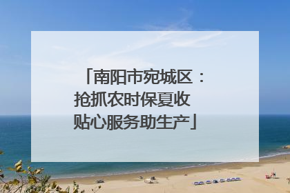南阳市宛城区：抢抓农时保夏收 贴心服务助生产
