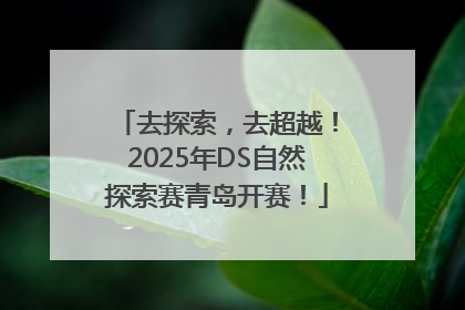 去探索，去超越！2025年DS自然探索赛青岛开赛！