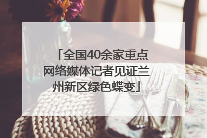 全国40余家重点网络媒体记者见证兰州新区绿色蝶变