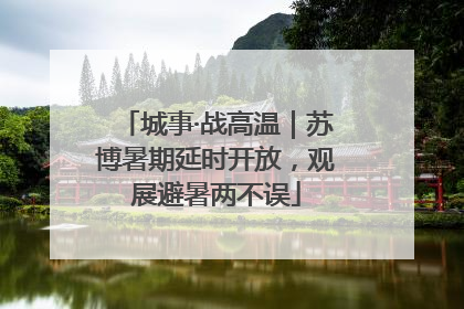 城事·战高温｜苏博暑期延时开放，观展避暑两不误