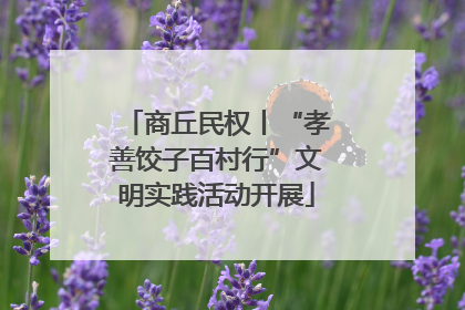 商丘民权丨“孝善饺子百村行”文明实践活动开展