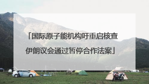 国际原子能机构吁重启核查 伊朗议会通过暂停合作法案