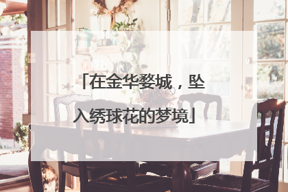 在金华婺城，坠入绣球花的梦境