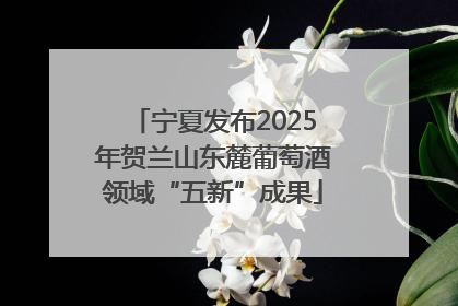 宁夏发布2025年贺兰山东麓葡萄酒领域“五新”成果