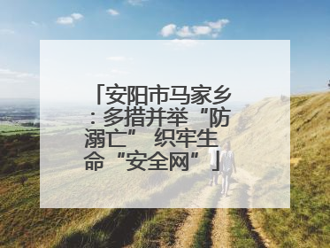 安阳市马家乡：多措并举“防溺亡” 织牢生命“安全网”