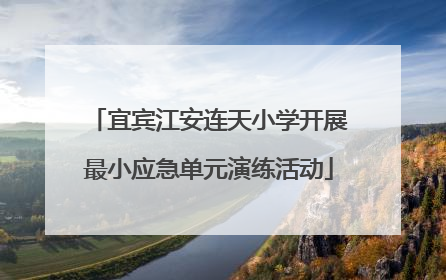 宜宾江安连天小学开展最小应急单元演练活动