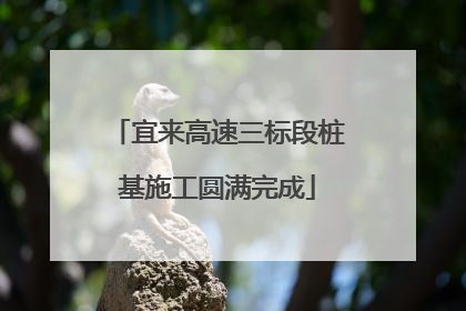 宜来高速三标段桩基施工圆满完成